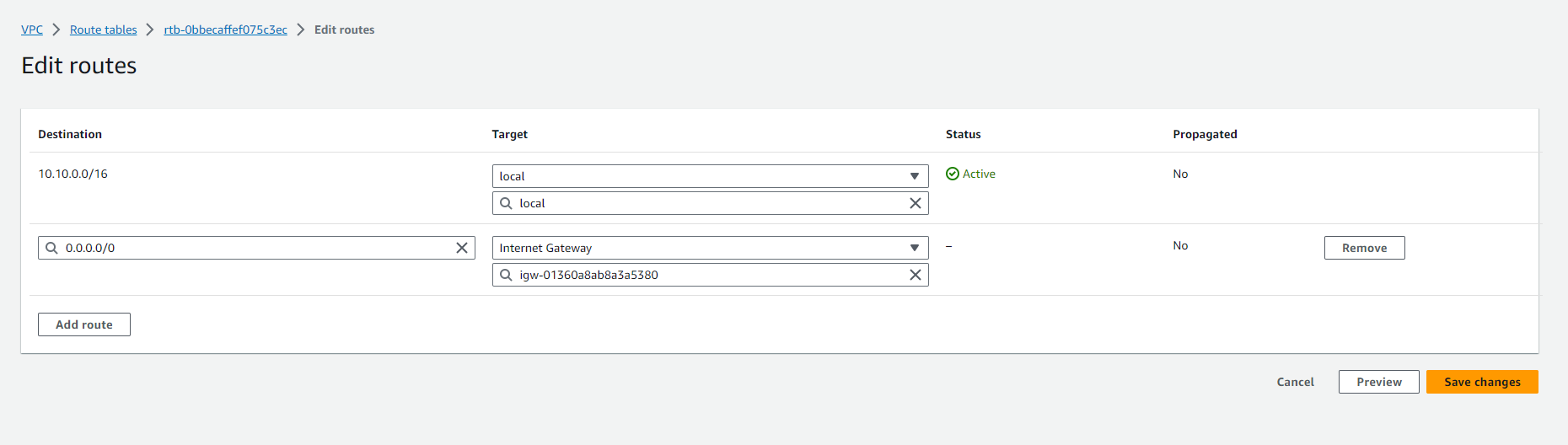 Create VPC
