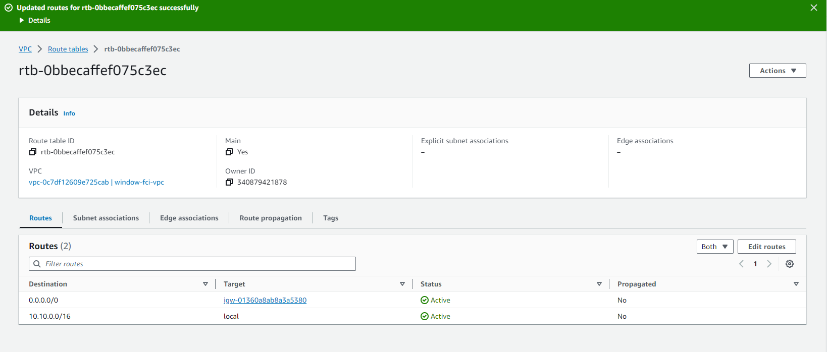 Create VPC